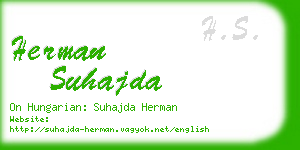 herman suhajda business card